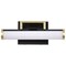 Nuvo Solano Small Vanity LED Black and Brushed Brass White Acrylic Lens 62/1537 - alternate 3